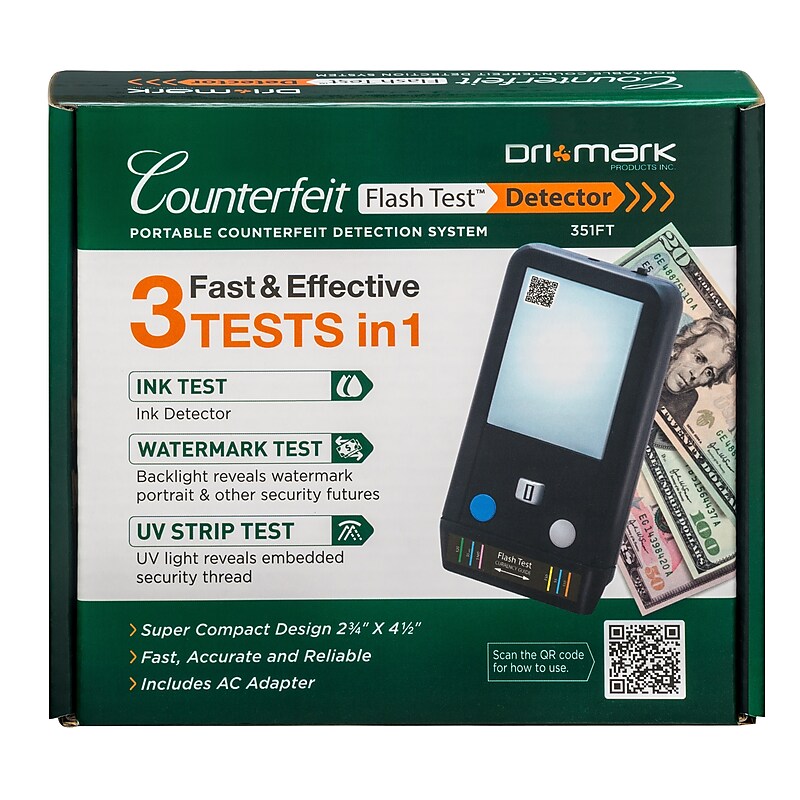 Dri Mark Flash Test Counterfeit Detection Machine (351FT) image 1