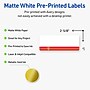 Avery Rectangle Multipurpose Labels, 1" x 2-5/8", White, 160/Pack (19479370547)~#|#~012CD076-720D-4E7E-B4B3116FF372869E_sc7