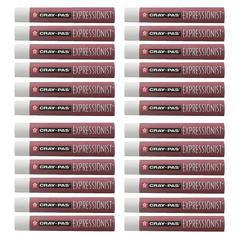 Sakura Cray-Pas Expressionist Oil Pastels, White, 24/Pack (SAKXLP050-24) image 1