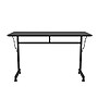 Correll Econoline 48"W x 24"D Adjustable Foldable Training Room Table, Laminate, With Wheels, Black Granite (FTM2448TF07)~#|#~01355C46-428B-4E2C-953A2D1180E22D23_sc7