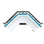VersaDesk Foundry Bench 80"W Electric Corner Adjustable Standing Desk, White/Black (FBC8080-BW-APP)~#|#~01368E4A-CDD3-4F90-951F57A74588DAC5_sc7