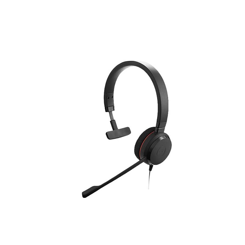 Jabra Evolve 20SE UC Mono Computer Headset, Over-the-Head, Black (4993-829-489) image 1