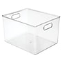 iDESIGN Medium Plastic Storage Bin, Clear (64310)~#|#~01371E62-3DD1-4296-BC9B9C4673BB9E2D_sc7