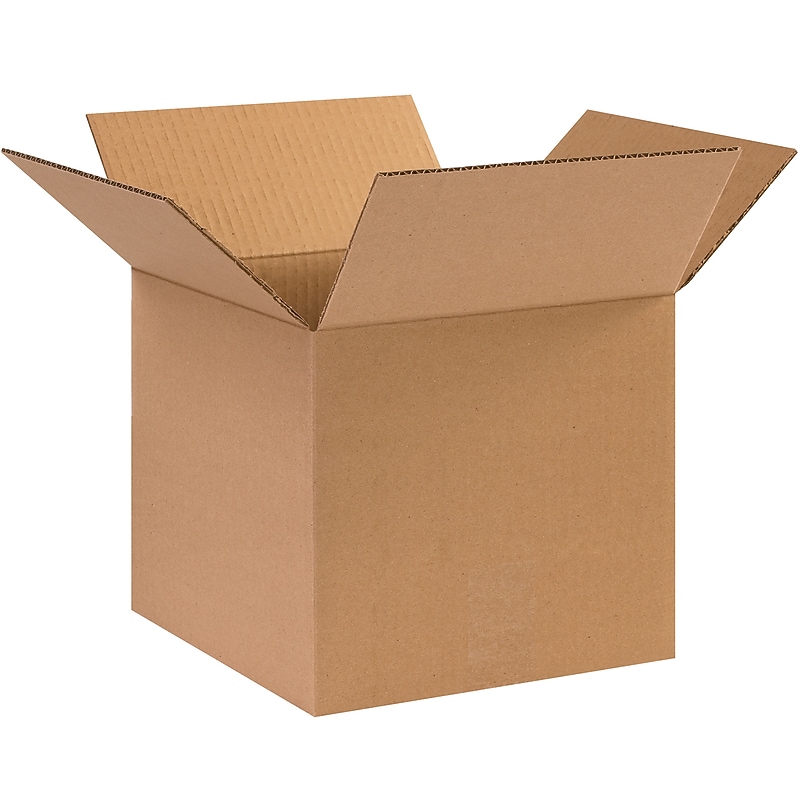 10" x 10" x 9" Shipping Boxes, 32 ECT, Brown, 25/Bundle (10109) image 1