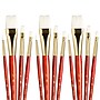 Princeton RealValue Mixed Media Synthetic Taklon Variety Brush Set, Red, 4/Set, 3 Sets/Bundle (PBXPR9125-3)~#|#~013D433E-C5E8-430D-8163B56A1B52BBD3_sc7