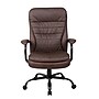 Boss LeatherPlus Faux Leather Executive Big & Tall Chair, 400 lb. Capacity, Bomber Brown (B991-BB)~#|#~013E3525-A277-4F03-9407C9B0745E7A42_sc7