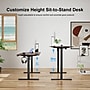 Huanuo 40"W Electric Rectangular Adjustable Standing Desk, Walnut (HNESD67WN)~#|#~0144F7F6-18B9-4D1E-82ADD7B75BE61501_sc7