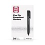TRU RED™ Pen Permanent Markers, Fine Tip, Black, 36/Pack (TR54545)~#|#~0145CE24-99B7-4656-878767DBFDD1C73D_sc7