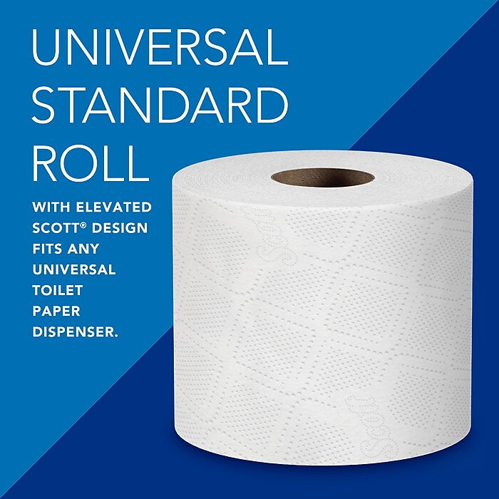 Scott Essential Recycled Toilet Paper 2 ply White 473 Sheets Roll 80 Rolls Case 13217 Staples