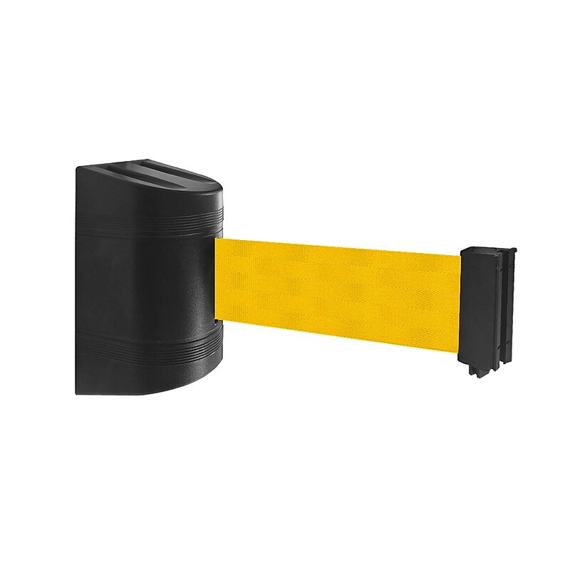 WallPro 300 Wall-Mountable 7.5' Retractable Belt Barrier, Yellow (WP300B-YW75) image 1