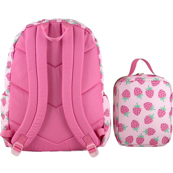 Jessica Simpson Kids 3-Piece Strawberry Laptop Compatible Backpack