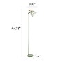 Simple Designs Farmhouse Fusion 55.91" Iron Floor Lamp with Round Shade, Gray (LF2019-GRY)~#|#~01505EB0-24FB-467D-B22C2314FB80DCB3_sc7