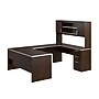 Bestar Ridgeley U Shaped Desk with Drawers, Hutch, and Keyboard Tray, Dark Chocolate (52414-79)~#|#~015176B8-A92C-4C26-81BAD41C3B501416_sc7