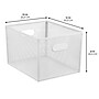 mDesign Steel Organizer, Matte White (25998) ~#|#~01574CC2-5FDE-40D6-97CA516BEBEA67E7_sc7