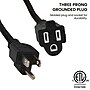 GoGreen Power 50' Indoor/Outdoor Extension Cord, 16 AWG, Black (GG-13750BK)~#|#~01578A1E-7223-4FF7-AE0D9E880291AE62_sc7