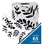 Carson Dellosa Education Rolled Scalloped Borders, 3"x 65', White with Black Leaves, 3/Bundle (CD-108497-3)~#|#~015E2037-3E94-47E1-9D7D9F43C6842E80_sc7