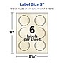 Avery Pearlized Ivory Burst Multipurpose Labels, 3", Ivory, 150/Pack (94609)~#|#~01688A9F-1A7E-486D-A7091787BD1C7DB8_sc7