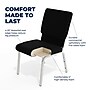 Flash Furniture HERCULES Series Fabric Stacking Church Chair, Black/Silver Vein Frame (XUCH60096BKSV)~#|#~0168C0D5-84D6-42A0-9FBF06D4B40B7C1F_sc7