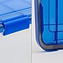 Iris WeatherPro 47 Quart Storage Bin with Latching Lid, Plastic, Clear, 4/Pack (500139)~#|#~016AA0C7-1ADF-4684-9AEFFB2D9E1E3CBA_sc7
