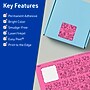 Avery Laser/Inkjet Square Multipurpose Labels, 2" x 2", Bright Pink, 480/Pack (94107)~#|#~016BE65A-710C-4218-85347EE6A49A48B6_sc7