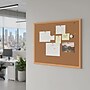 Staples Cork Bulletin Board, Oak Frame, 3'W x 2'H (28336-CC)~#|#~0170BDB1-88D6-400A-9A6BAD8CD37DF500_sc7