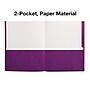Staples Smooth 2-Pocket Paper Folder, Purple, 25/Box (27536-CC)~#|#~01733A1D-FFEA-46C8-9E93A7BDD918F08A_sc7