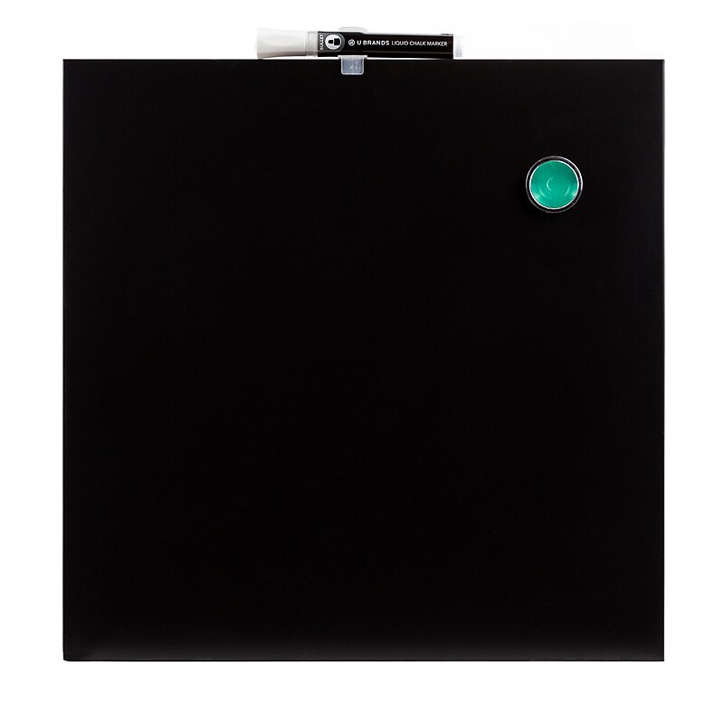 U Brands Chalkboard, Magnetic, 14" x 14" (468U00-04) image 1