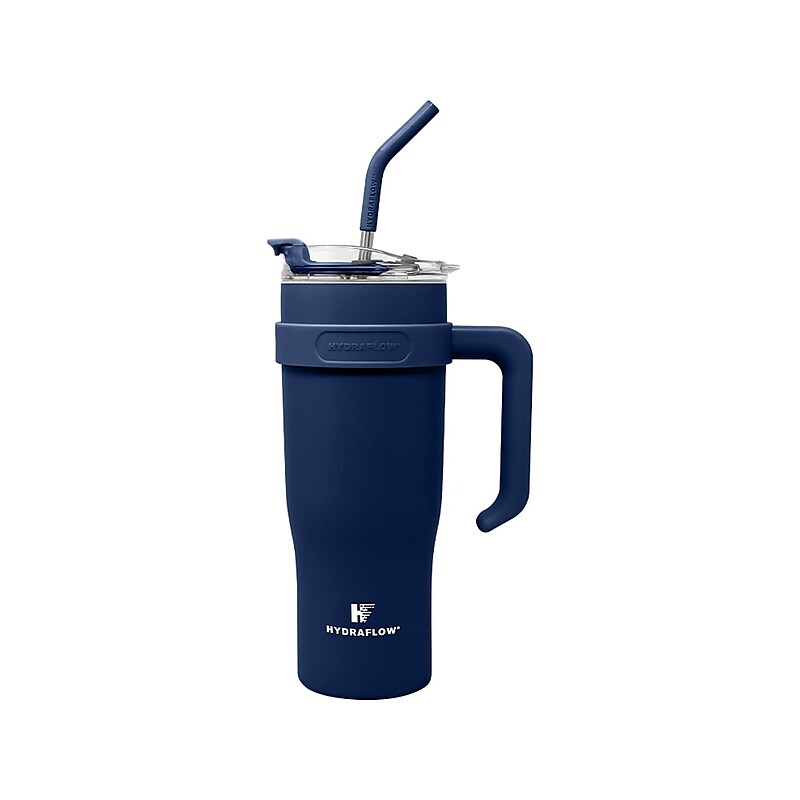 HYDRAFLOW Capri Stainless Steel Vacuum Insulated Tumbler, 40 oz., Navy (267341) image 1