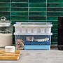 Iris 12 Quart Clip Box with Lid, Plastic, Clear, 4/Pack (554412)~#|#~017F3741-66EA-4D22-89D6A45206991D44_sc7
