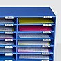 AdirOffice 30-Compartment Literature Organizer, 13" x 32", Blue (501-30-BLU)~#|#~018404A2-E1E8-47B6-AC227B4AF896B09D_sc7