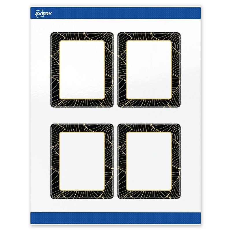 Avery Laser/Inkjet Rectangle Multipurpose Labels, 4" x 3-1/3", White, 40/Pack (S00-ETG) image 1