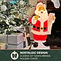 Fraser Hill Farm 33" Santa Holding List Christmas Blow Mold (FFBM-1SNT-RED)~#|#~0189A9B6-F006-4E0E-A27335AA827C8790_sc7