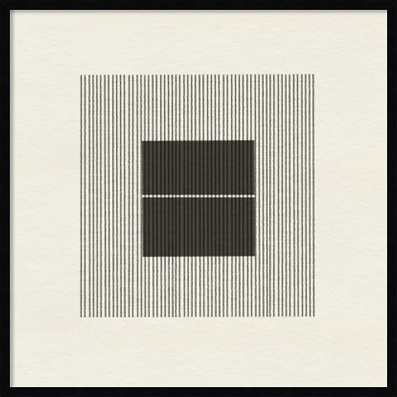 Amanti Art Paper Object No 6 by The MIUUS STUDIO Wood Framed Wall Art Print, 33" x 33" (A42675549478) image 1