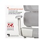 Sharper Image S-850 Heated Ergonomic Mesh Swivel Executive Massage Chair, Light Gray/White (60106-LGRYWHT)~#|#~01915721-2F61-4067-BEB8D81D9A166218_sc7