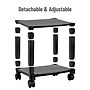 Mind Reader 2-Shelf Mobile Printer Utility Cart with Wheels, Black (PRCARTSM-BLK)~#|#~01954565-88EF-462F-B3F30021B0D6E297_sc7