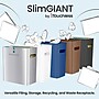 iTouchless SlimGiant Polypropylene Trash Can with no Lid, Polar White, 4.2 gal., 6/Pack (SG102Wx6)~#|#~019C2C1F-178D-40AB-BC26B9A55D26C545_sc7