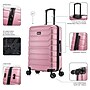 InUSA Trend 24" Hardside Suitcase, 4-Wheeled Spinner, TSA Checkpoint Friendly, Rose Gold (IUTRE00M-ROS)~#|#~01A00A0E-00D5-4ECB-AD2E5313192322C4_sc7