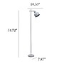 Simple Designs Sleek Essentials 54.72" Metal Floor Lamp with Round Shade, Gray (LF1051-GRY)~#|#~01A58F1A-3ECE-4A15-B373EA772B7EB265_sc7