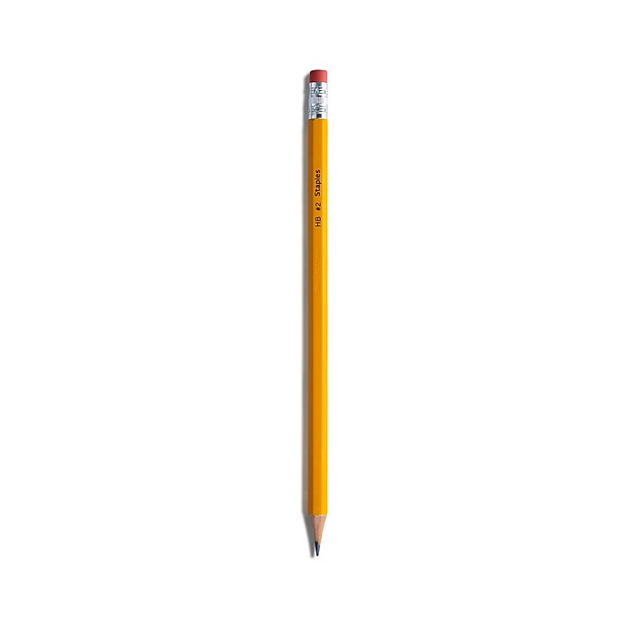 Staples Pre-Sharpened Wooden Pencil, 2.2mm, #2 Medium Lead, 48