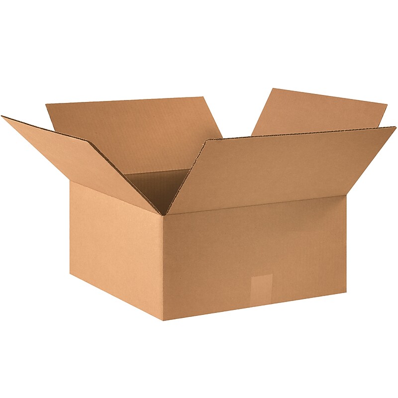16" x 16" x 7" Shipping Boxes, 32 ECT, Brown, 25/Bundle (16167) image 1