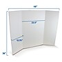 Flipside Tri-Fold Presentation Board, 36" x 48", Corrugated, White, 10/Carton (30046-10)~#|#~01B061FD-92B4-4BD8-A77CEEED37FDB8B0_sc7