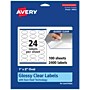 Avery Laser/Inkjet Multipurpose Oval Labels, 2" Dia, Glossy Clear, 2400/Box (94053)~#|#~01B0A38F-9CD8-43E0-B73A65E8D203C8F9_sc7