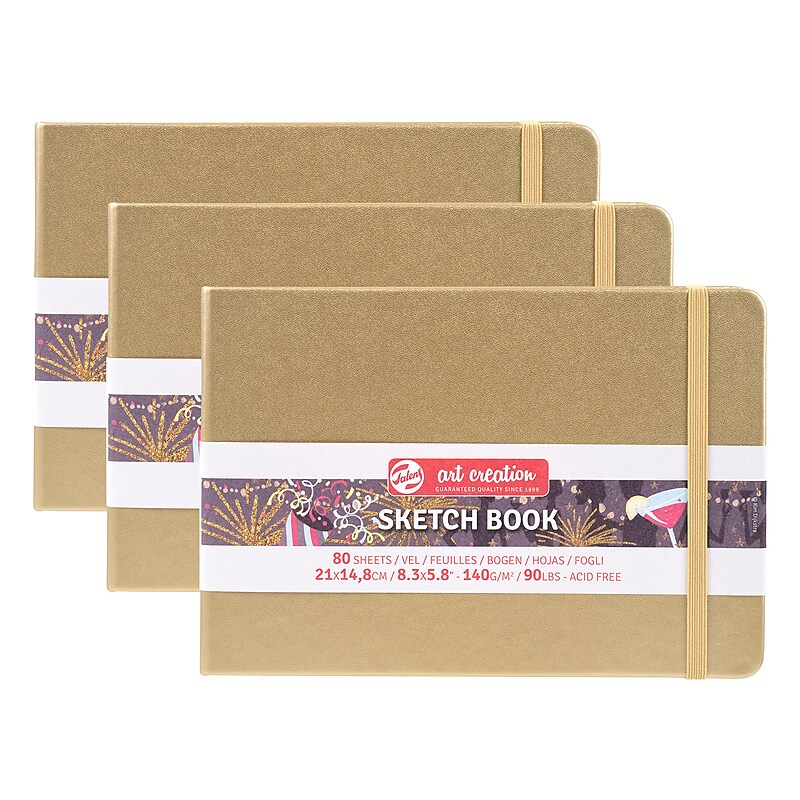 Talens Art Creation 8.3" x 5.8" Sketch Book, 80 Sheets/Book, 3/Bundle (TLN9314145M-3) image 1