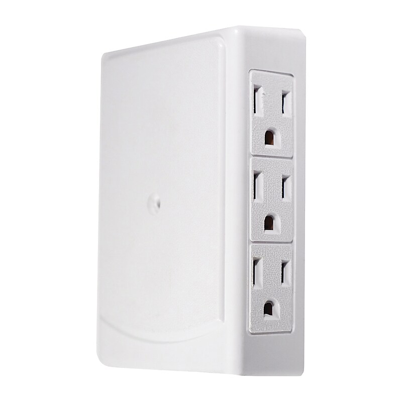 GoGreen Power Side Mount Wall Tap, 6 Outlet White (GG-16000TSM) image 1