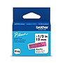 Brother P-touch Btag Label Tape, 1/2" x 13.1’ (12mm x 4m), Black on Pink (BTAGP31)~#|#~01C168C2-5FCF-4890-821A60835C486325_sc7