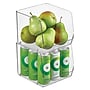 iDESIGN Small Stackable Plastic Storage Bin, Clear (29389M2)~#|#~01C36C21-9991-43E6-9D1FBD37B8FBB7E6_sc7