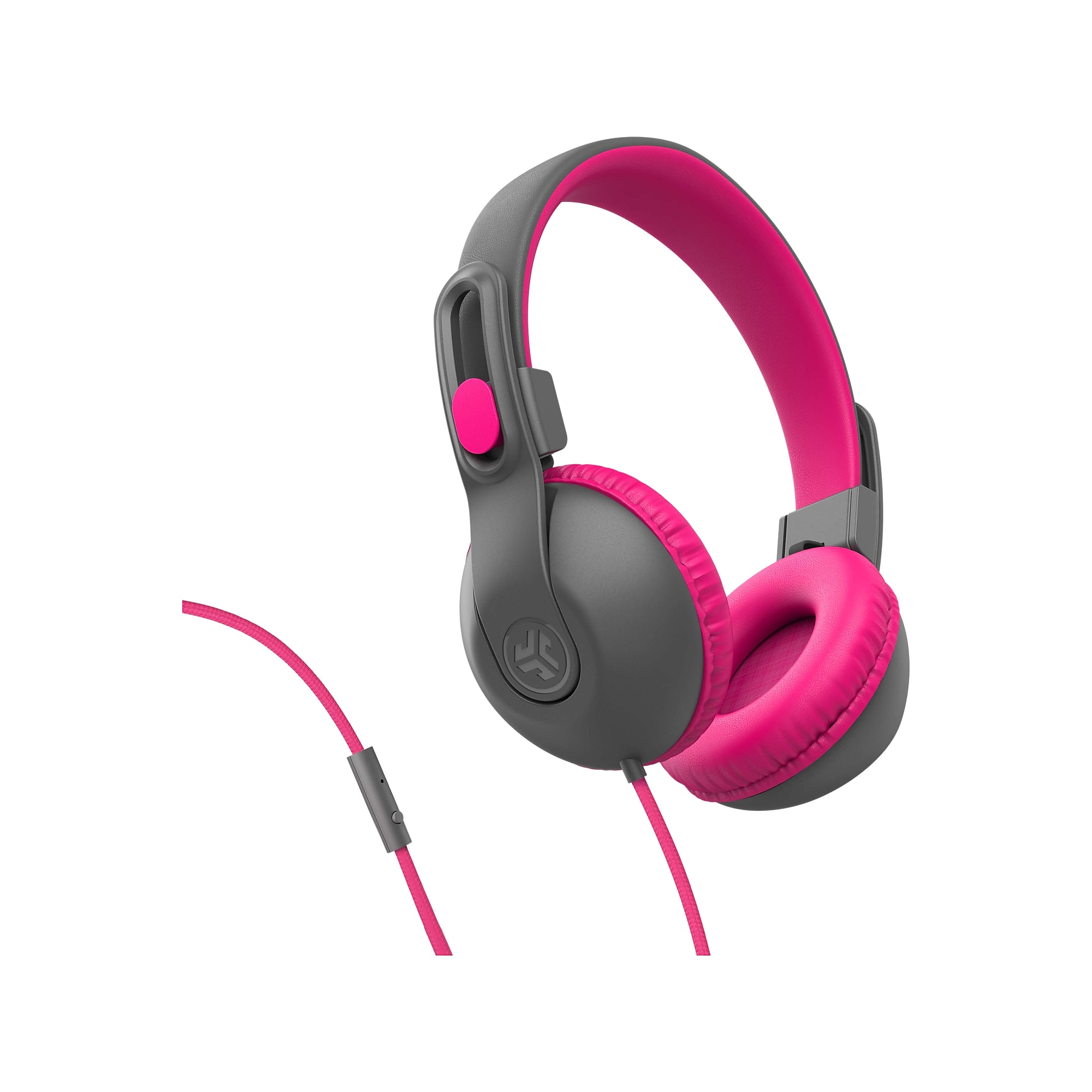JLab JBuddies Studio 2 On-Ear Kids’ Headphones, Pink/Gray (HKSTU2RGRYPNK122) Sansujyuku sansujyuku.com