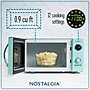 Nostalgia 0.9 Cu. Ft. Countertop Microwave, Aqua (NRMO9AQ)~#|#~01C6156E-F846-456B-B1E975BBE3F05C0E_sc7