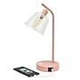 Simple Designs Sleek Essentials LED Desk Lamp, 15.75", with USB Ports, Blush Pink (LD1074-BPK)~#|#~01C6DD75-25BB-4FAA-94D49EA3890B61E8_sc7