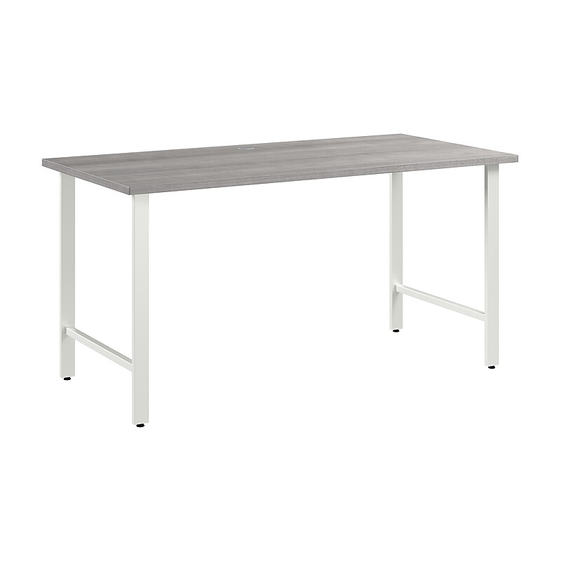 Bush Business Furniture Hustle 60"W Computer Desk with Metal Legs, Platinum Gray (HUD160PG) image 1
